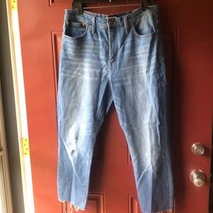 Madewell High Rise Slim Crop Boyjean